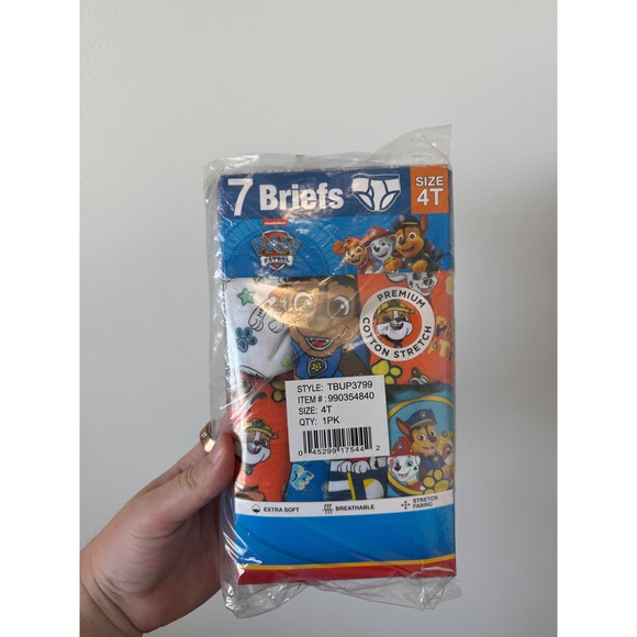 Paw Patrol Other - Paw Patrol 7 Pack Boys Briefs – Size 4T – New in Package